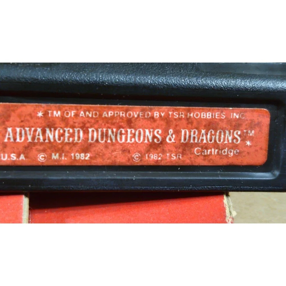 VTG Mattel Intellivision Advanced Dungeons Dragons 1982 TSR game cartridge